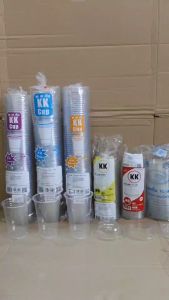 แก้วพลาสติก แก้วPET 16 20  22 ออนซ์ ปาก 98 mm. แข็ง ใส ยี่ห้อKK CUP ยกลัง 1000 ใบ