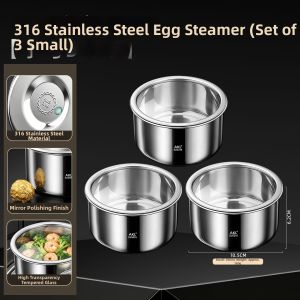 AKL | 316L Stainless Steel Heat-resistant Infant Steam Bowl