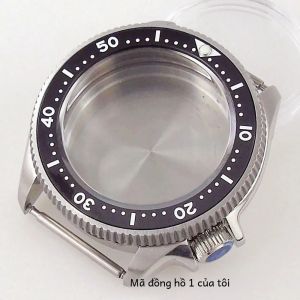 Vỏ Đồng Hồ Bằng Thép 37mm Cho NH34 NH35 NH36 NH38 Phong Trào 20bar Lặn 3.8 SKX Hợp Kim Phẳng Chèn 120 Lần Nhấp Tương Thích Với SKX013