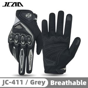 Touchscreen Summer Motorcycle Gloves Men Women Full Finger Non-Slip Wear-Resistant Motocross Racing Glove Breathable Gear 1Pair