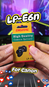 แบตเตอรี่กล้อง Canon LP E6 LPE6N Li-ion Battery แบต แบตกล้อง แคนนอน LP-E6 LPE6 2700mAh for Canon EOS R  6D 6D Mark II  5D R5C R6 R7  7D 60D 70D 80D 90D lpe6 LP-E6 lp-e6 แบตแคนนอน พร้อมส่ง Digital Ga - Lazada