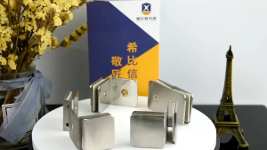 0/90° Square Stainless Glass Clamp Single / Double Side Clip for Shower Enclosure Stair Railings