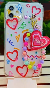 VELA Case Tali Love Pink For Vivo Y100 Y02 Y02T Y03 Y03T Y04 Y18 Y12 Y15 Y17 Y15S Y01 Y16 Y02S Y17S Y19S 2024 Y20 Y12S Y20S Y21 Y21S Y21T Y33S Y22 Y27S Y36 Y28 Y36i Y29 Y29S Y30 Y30i Y50 Y35 Y36 Y78 Y38 Y200i 4G 5G Softcase Casing Manik Gelang Mutiara