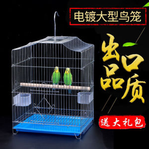 Extra Large Electroplated Stainless Steel Bird Cage for Friar And Friar Parrots Pet Food And Supplies One Layer Cage without Escape Design