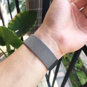 Zionia Watch Strap 20mm Milanese Loop Stainless Steel Metal for Garmin Vivoactive 6 5 3 Vivomove Luxe/Style/HR/Sport/Trend Forerunner 165 645 Music/245 55 Venu SQ Approach S12 S40 S42 Haylou RS4 Plus Amazfit Cheetah Square Active Bip GTS 2 4 Mini U Pro