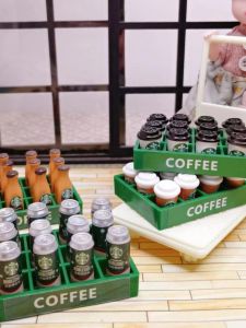 Miniature Dollhouse Accessories Cola Beverage Set Realistic Microscale Scene Model Toys for Children over 14 Years Old