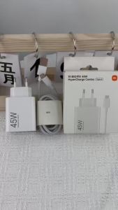 Xiaomi | Xiaomi 45W EU Fast Charger Adapter 6A USB Type C Cable Super Fast Charging Set for MI 13 12 11 9 Redmi Note 14 13 Pro Poco X8 X7