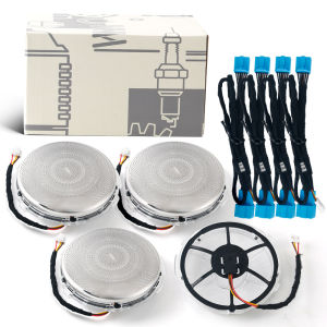 Ốp Loa LED Tầm Trung Với Đèn Viền 64 Màu Cho Mercedes Benz W213 W205 X253 C/E-Class/GLC Đèn Trang Trí Cửa Xe