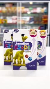 Lineabon K2 D3 bổ sung vitamin d3 k2 cho trẻ sơ sinh giảm còi xương d2k3 tăng chiều cao lọ 10ml