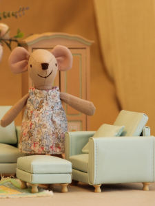 Mô Hình Ghế Sofa Bằng Da Funky Mini Home Cho Búp Bê Nhà Mô Hình Đồ Chơi Giáo Dục Cho Trẻ Em Từ 3-14 Tuổi Quần Áo Bằng Da