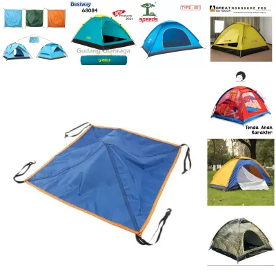 Penutup tenda bagian atas tutup tenda camping universal kapasitas 2 3 4 orang