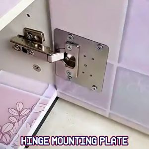 Cabinet Hinge Repair Plate Stainless Steel Brackets Kitchen Cupboard Door Hinge Repair Plate