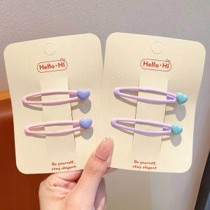 ENEN | Cute Heart-shaped Retro Color Fashion Hair Clip