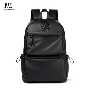 LouisWill กระเป๋าเป้ใส่แล็ปท็อปสำหรับผู้ชายขนาด14นิ้วกันน้ำได้กระเป๋าสะพายเดินทางกระเป๋าธุรกิจกระเป๋านักเรียนกระเป๋าเป้สะพายหลังกันขโมยกระเป๋าสะพายไหล่