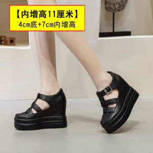 Giày Sandal Đế Dày Da Bò Đế Bằng Đa Năng Cho Nữ Giày Sandal Đế Bằng Thường Ngày Giày Sandal Đế Dày Cho Nữ