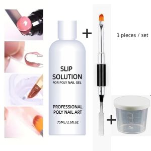 75ml Nail Slip Solution for Poly gel Extension UV Gel Nail Art Manicure Design Tools
