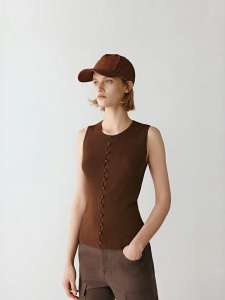 ICICLE | Mulberry Silk Knitted Back Vest