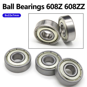 5/10/50Pcs 608Z 608ZZ Ball Bearings 8x22x7mm Deep Groove Mini Ball Bearing Carbon Steel for Skateboard Scooter 3D Printer Parts