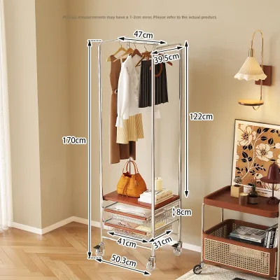 Portable Clothing and Bag Storage Rack