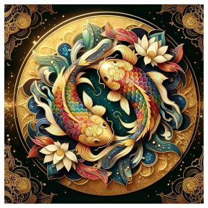 500 Pieces Jigsaw Puzzle Yin-yang Fish Jigsaw Puzzle Educational Toy for Kids Children s Games Christmas Gift