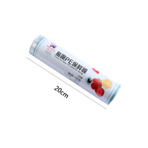 Kitchen Slide Knife Style Thickened Food Grade Plastic Wrap Cutter Box Set Large Roll Hand Free Tear for Home Use