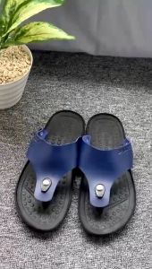 Sandal Japit Kulit COD Gratis Ongkir Pria B02 Santai Jepit Nyaman Kekinian Brozzy