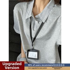 LIUBU | Fake Two-piece Collared Polo Shirt Mens US Style Regular-shoulder
