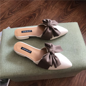 Anti-Slip Fashion Slipper Pointed Toe Sandals Versatile Half Slippers