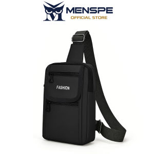 MENSPE Chest Bag Fashionable Single-Shoulder Crossbody Bag Travel Bag Lightweight Casual Bag Leisure Sport Street Bag