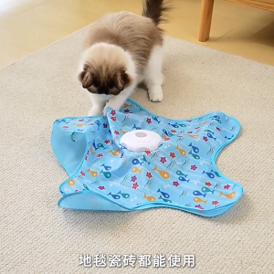 ไฟฟ้าไม้ตกแมว ของเล่นแมวอัตโนมัติ  ของเล่นเเมวไฟฟ้า การจับภาพอัจฉริยะ ชาร์จไฟได้USB