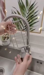 Giá Để Đồ Inox Cài Vòi Nước Rửa bát Nhà Tắm  Thông tin sản phẩm: Giá inox cài vòi nước tiện lợi - Chất liệu: inox