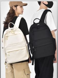 New 2024 Double Shoulder Bag Simple Korean Style Large Capacity Lightweight Backpack for Middle School High School Students Casual Leisure