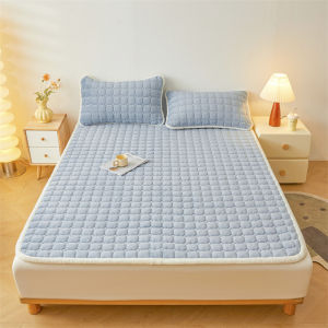 Soft Milk Velvet Bed Mattress Pad Home Use Bedroom Anti-Slip Bedding Quilt Bottom Thin Mattress Cover Single Dormitory