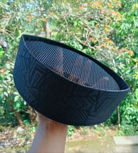kopiah songkok hitam fuul ac motif embos sultan terbaru termurah terbaik terlaris