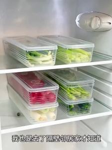 1/5 Chiếc Hộp Bảo Quản Tủ Lạnh Hộp Đựng Tươi Sống Có Nắp Đậy Cho Hành Lá Rau Mùi Bảo Quản Lạnh Sắc Nét Có Nắp Đậy Thực Phẩm Tổ Chức Lọ