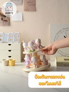 ชั้นวางจอแสดงผลแบบหมูนๆ กล่องเก็บของทำมืออะคริลิคโปร่งใส ให้กำลังทำงานได้ยินยอดเยี่ยม