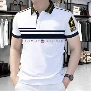 Polo Shirts For Mens Classic Trendy Clothing Striped Printed Short-Sleeved Polo Shirt For Daily Casual Simple Style Mens T-Shirt Comfortable And Breathable