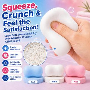 Crunchy Squishy Toys For Kids Giant Squishy Toys For Girls Squeeze Toys For Kids Slow Rising Squishy Toy Stress Relief Fidget Toy Soft Cute Gift Sensory Toy