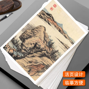 High Definition Printing Calligraphy Copy Cards Chinese Painting Single Piece 40 Sheets Set Traditional Art Supplies