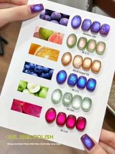Bộ Sơn Móng Tay Gel Mắt Mèo 6 Màu Siêu Sáng Hiệu Ứng Từ Tính Thời Trang Thiết Kế Nghệ Thuật Salon Tương Thích UV/LED Mỗi Tuýp 6ml