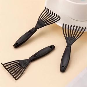 1-6pcs Hair Brush Cleaning Tools with Black Bristles - Portable Comb Cleaner and Hair Removal Claws