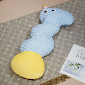 Dopamine Grid Long Pillow Removable Washable Breathable Leg Clasping Side Sleeping Pillow for Women Bedroom Animal Pattern
