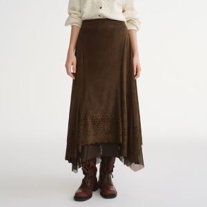 DUSHU | Plus Size Slimming and Versatile Midi Skirt