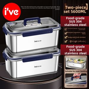 IVE | Large Capacity 304 Stainless Steel Food Container Sealed Refrigerator-Specific