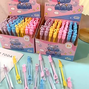 48Pcs Bubble Stick Mini Bubble Wands Stick Portable Kid Toys Bubbles Stick Wholesale toys