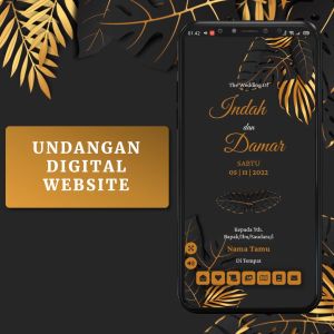 Undangan Digital Website Pernikahan Premium dan Elegant Blue Watercolour - Undangan Web