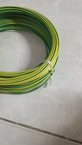 THAI YAZAKI สายไฟ THW 1x1.5 Sqmm. สีเขียวคาดเหลือง ตัดยาว 50 เมตร - Lazada