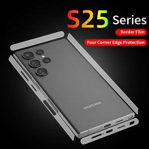 5 Set For Samsung Galaxy S25 S25Plus S25Ultra S24 S24Plus S24Ultra S23 S23Plus S23Ultra Side Protective Film Frame Anti Scratch Sticker Guard