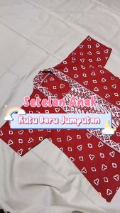 Baju Setelan Seragam Batik Anak TK SD SMP 1-13 Tahun Model Kebaya Masa Kini Jumputan Anak Perempuan