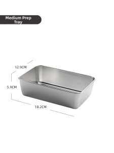 Stainless Steel Rectangular Food Prep Tray